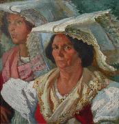 ESCALANTE, Juan Antonio Frias y portrait of pacchiana oil painting reproduction